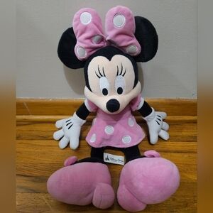 Walt Disney Parks Minnie Mouse Girly 19" Plush Stuffed Animal